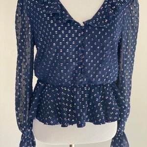 Navy blouse